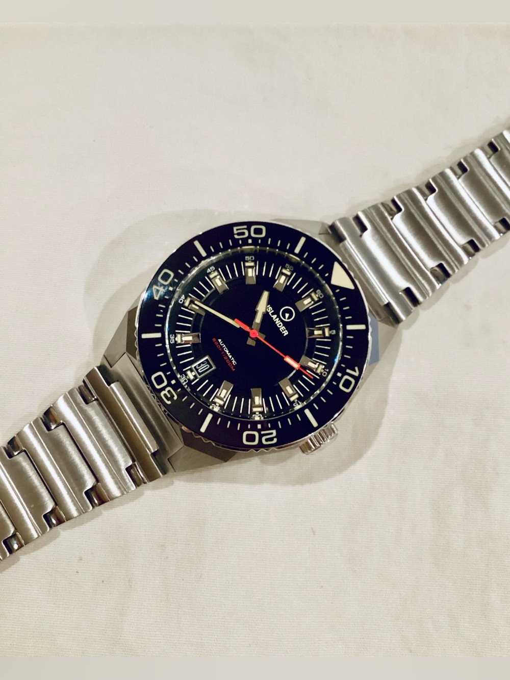 Islander Kings Point Automatic Black #ISL-268 42mm FULL KIT 200m Dive Watch